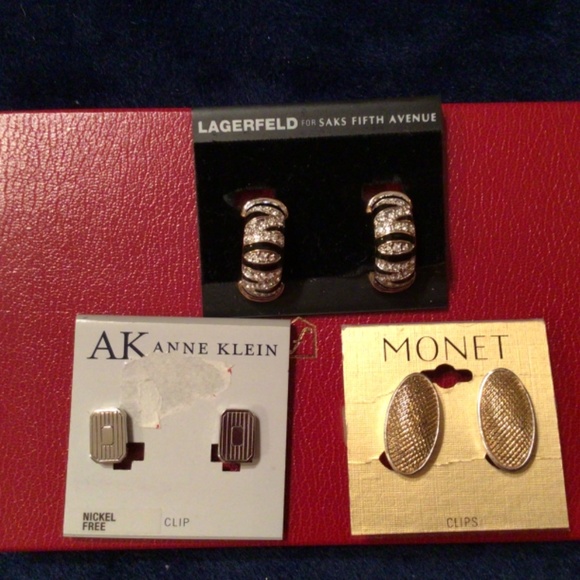 3 FABULOUS PAIRS OF CLIP ON EARRINGS  NWT - Picture 8 of 10